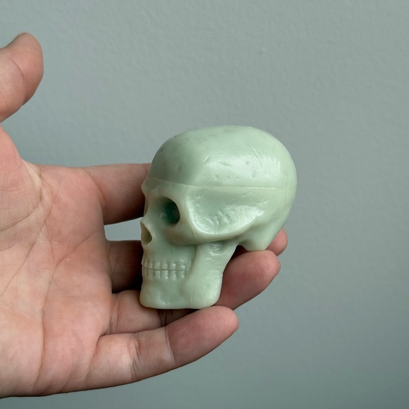 Vintage Trophy Music Co Skull Rattle Shaker Maraca Instrument Glow in the Dark - Picture 15 of 15